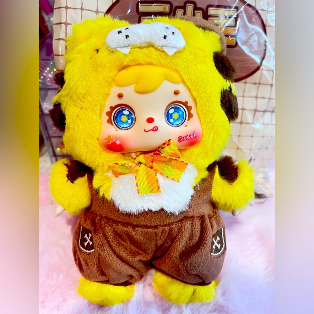 Coffee Shop Series - Cute Tiger Plush keychain